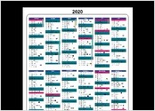 Création de calendrier personnalisé pour l'année 2020