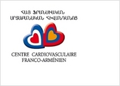 Logo en français et en arménien pour le Centre Cardio-vasculaire Franco-Arménien de Goris. D'où l'idée des 2 coeurs aux couleurs des 2 pays qui se touchent. Conception / Création / Réalisation graphique (Photoshop / Illustrator).