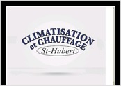 Design de logo pour \"Climatisation et Chauffage St-Hubert\", Longueuil, Canada. Année : 2011.