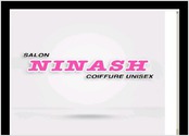 Design de logo pour le salon de coiffure \"Salon NINASH\", Longueuil, Canada. Année : 2009.