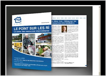 Cration et mise en page du magazine "Le point sur les RI", dit tous les 3 mois. Magazine de 12 pages, ralis pour le compte des Editions du Point. Anne : 2012