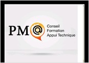 Design de logo pour \"PMAT Conseil\", Montréal, Canada. Année : 2012.