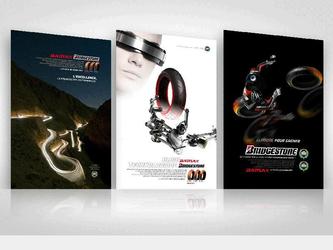 Création - compétition - d'une affiche pour les pneus haute performance Battlax