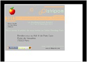 Création d'un carton d'invitation pour les clients de l'entreprise Distripom' (cadre scolaire)