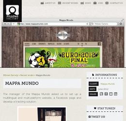The manager of the Mappa Mundo asked us to set up a multilingual and multi-platform website, a Facebook page and develop a tracking solution.



After a few visits to get a taste of the places, the atmosphere and  (of course) tasty Mojitos, we directed our client to a refined style, inspired by the wood (an important piece of the place) and the texture of old world maps.

Let's go for a world tour with a thousand flavors!