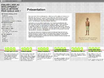Ce site intranet compile les recherches d lves de Science Po sur l aide au dveloppement.