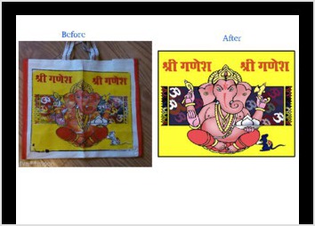vectorisation d'une mascotte pour une chaine alimentaire en Inde à partir d'une photo.