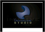 Ici nous avons un Logo avec le nom Involve Studio, Un projet personnel où j'ai voulut mettre en évidence le travail 3D en 2D.