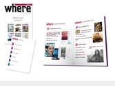 SUJET : plaquette entreprise - media kit (plaquette print & web)- INTERVENTION : Conception, cration, ralisation- CLIENT : Where Paris Magazine - Magazine touristique