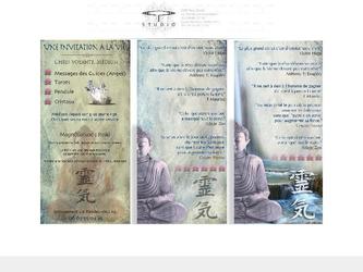 Création Graphique pour Flyers / Cartes de Correspondance . Concepts visuelle . Reiki 