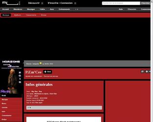 Cration de page myspace