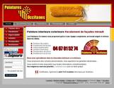 Cration graphique personnalis pour site vitrine entreprise (peintureoccitanes.fr)