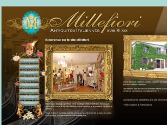 Cration du site Millefiori, Antiquits Vnitinne,