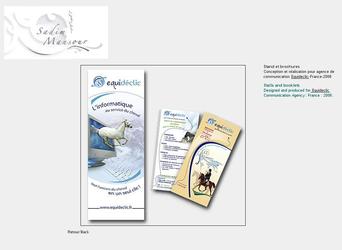Stand et brochuresConception et ralisation pour agence de communication Equideclic-France-2006