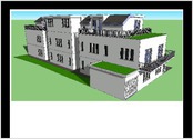 Je suis technicien en architecture et j'ai réalisé cette  Villa 3D avec sketchup 3D.