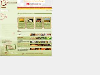 Page d accueil d un site web.