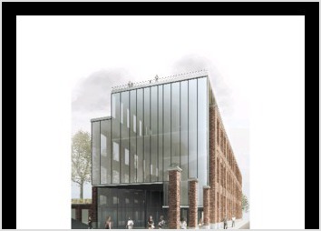 Ralisation d un visuel extrieur pour la prsentation d un projet de rhabilitation.