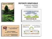 Refonte graphique
Conception et réalisation.
Carte de visite et logo