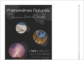 Affiche pour Phénomènes Naturels qui expose au Parcours d'Artistes