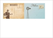 Création de cartes postales utilisée dans un générique de film