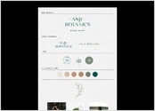 Identité visuelle pour une gramme de produits bien-être à base de plantes adaptogênes Anje Botanics