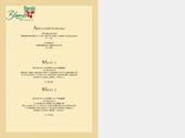 Mise en page et traduction d'une carte menu pour un restaurant allemand.