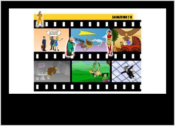 imagination et ralisation de A  Z de films d animations : Synopsis, script, Story-board, cration de personnages et Dcors, Production , animation et effets spciaux, Post production.