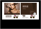Flyer 210x210mm pour une campagne de mini chocolats personnalises.