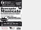 Affiche pour annoncer la brocante musicale de BrassCoussBand