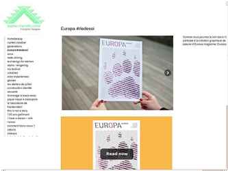 Comme vous pourrez le voir dans lOURS, jai participé à la création graphique de ce numéro spécial dEuropa magazine: Europa#rledesoi.