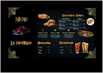 Ceci est une Conception d'un menu fictif de restaurant bientôt  ouvert !