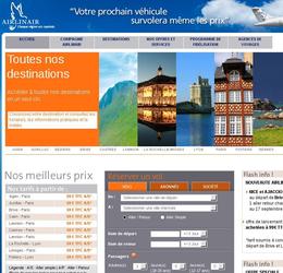Site e-commerce de la compagnie arienne Airlinair