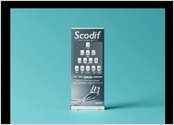 Rollup réalisé pour la marque Scodif qui est spécialisée dans la vente de machines à glaçons. 