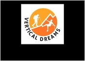 Logo réalisé pour Vertical Dreams (Escalade, Via Ferrata, Trekking et Randonnée) en deux couleurs