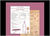 Réalisation d'une carte des boissons originale pour le compte d'un restaurant lyonnais. 