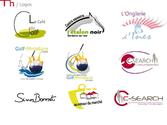   Logos pour divers secteurs d'activitées : sport, restaurant et bar, Esthétique, services à la persone etc 