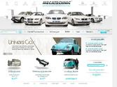 Template pour un site d automobile. pour chaque parti du site (cox, combi, ...) la couleur du site change ainsi que les voitures du header