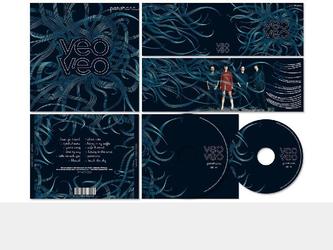 Veo Veo : Pochette de CD pour un groupe de rock français + livret 6 pages et rondelle - Conception et réalisation