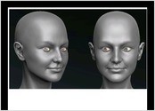 Modlisation 3D visage de femme raliste