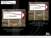 Création de signalétique pour un restaurant