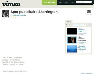 Spot publicitaire pour la promotion de la marque Sherrington 