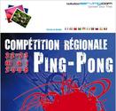 Affiche 40 x 60 cm pour une compétition de Ping Pong