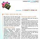 Une page article, intérieur du magazine.