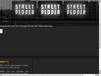 site internet pour la web tv Streetpepper.fr