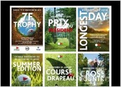 Cr&eacute;ation et r&eacute;alisation de 10 visuels pour des comp&eacute;titions club de golf