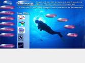 Site internet ralis pour un club de plonge sous marine. graphisme et code html
