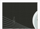 Flyers de démarchage, pour une école de musique au Luxembourg, visuel, logo crée par mes soins.