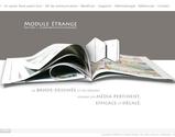 Cration graphique, direction artistique et ralisation du site gnraliste, du site "sant" et de la plaquette de l diteur Module trange.