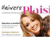 Création et réalisation d'une page de couve pour le magazine "Univers Plaisirs".