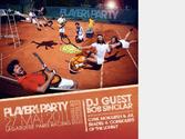 Flyer pour la "Player s Party" (soire des joueurs)  l occasion des Internationaux de France de Tennis, avec en guest Bob Sinclar.